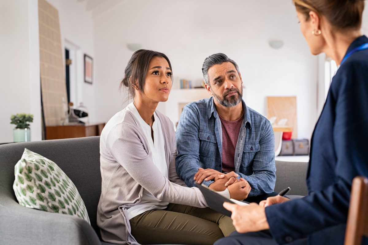Couple receiving support for libido and relationship wellbeing